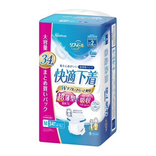 リフィール 快適下着 超薄型パンツ M 34枚入