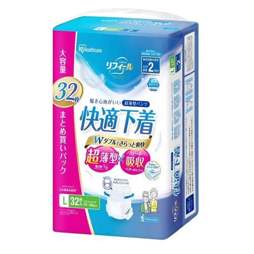 リフィール 快適下着 超薄型パンツ L 32枚入