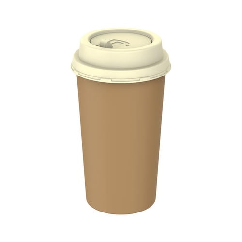 ED68 珈琲カップゴミ箱 ラテ コーヒーカップ風