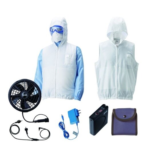 空調服Rフード付きアウターベスト+ 空調服R スタ