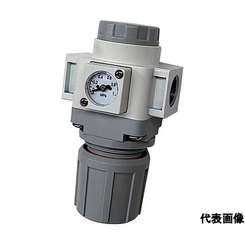 レギュレータ(ブラケット、角型圧力計付)