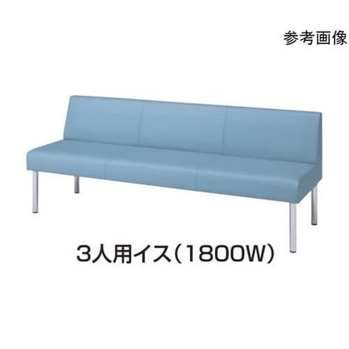 LB55 背無ベンチ1800W レッド