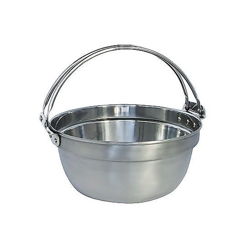 ステンレス電磁料理鍋つる付 45cm