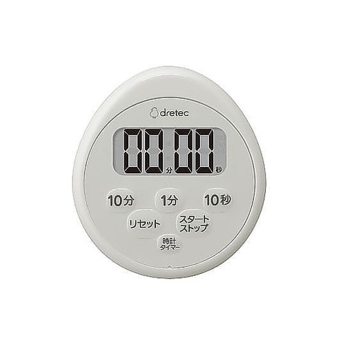 時計付防水タイマー ライトグレー T−6
