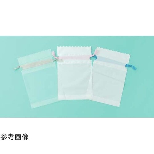 梨地 サテンリボンポーチ ブルー 1箱(