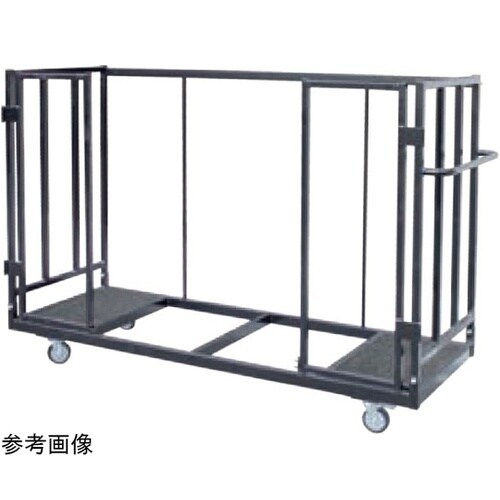 宴楽膳・会議テーブル用横型スチール台車(