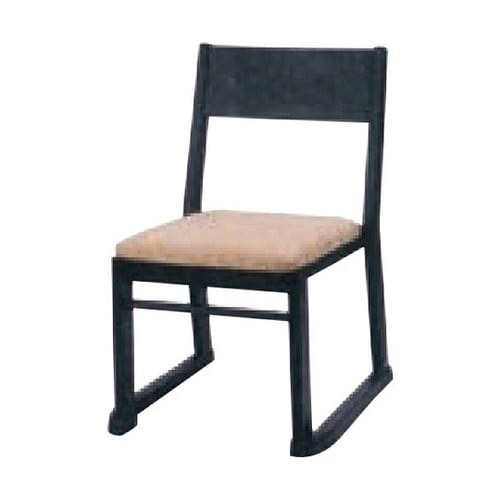 宴楽椅子 黒塗(布)400×490×66