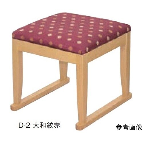 宴楽スツール 白木 SH370 エンジ