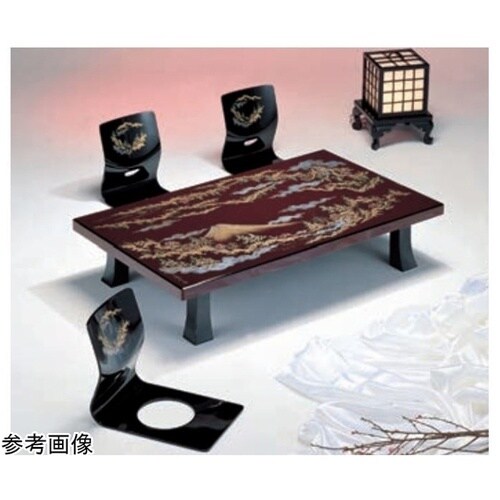 京鉄仙 座椅子うるし沈金 355×500