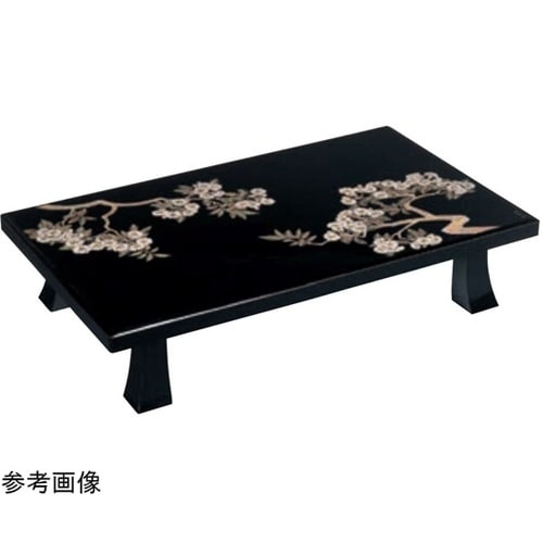 座卓 八重桜 うるし沈金(末広京脚型)1