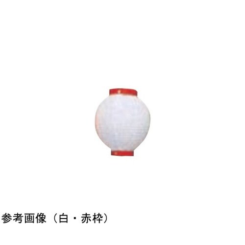 提燈 9号丸型ビニール ピンク/ 白 1