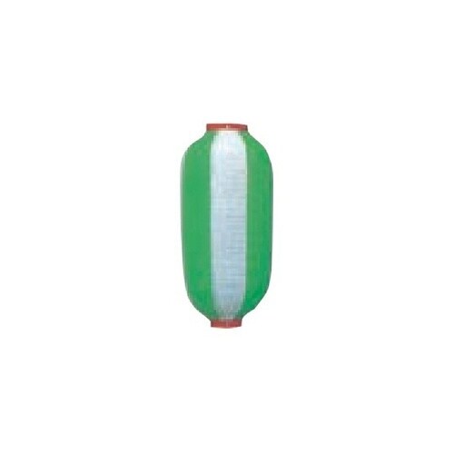 装飾用提灯 9号長 緑/ 白 11−28