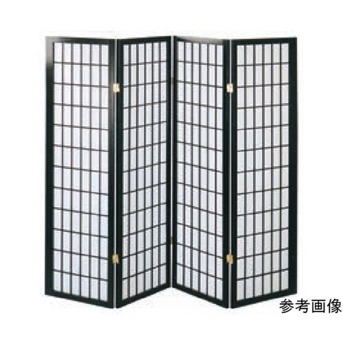 和風衝立 4連 黒 ハイタイプ 11−1