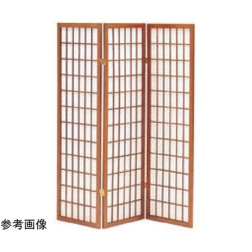 和風衝立 3連 ブラウン ハイタイプ 1