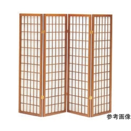 和風衝立 4連 ブラウン 11−151−
