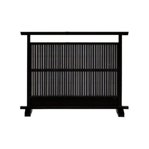 木製衝立 千本格子 黒(障子なし) 11