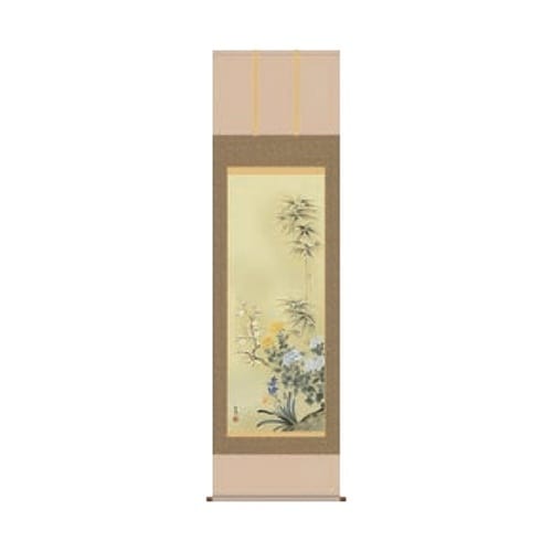 掛軸 四君花 545×1900mm 11