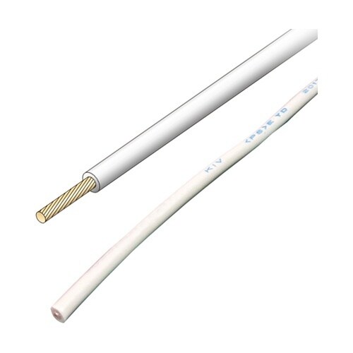 電気機器用ビニル絶縁電線 シロ 1巻(1