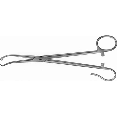 扁桃用鈎鉗子 ホワイト 18cm OM6