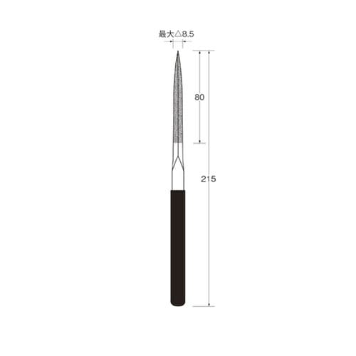 電着ダイヤモンドヤスリ(三角) 形状:三