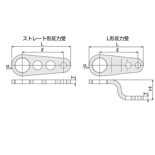 パワーデジトルク用反力受 タイプ:ストレ