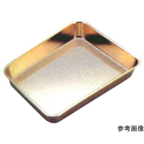 18−8 浅型角バット(金メッキ付)6枚