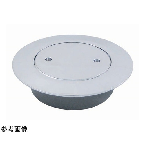 ツバ付掃除口 耐荷重 防臭パッキン付 黄