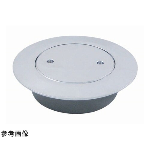 ツバ付掃除口 耐荷重 防臭パッキン付 黄
