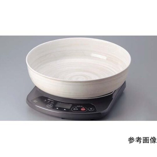 電磁用深型ドラ鉢(白刷毛目)尺0 353