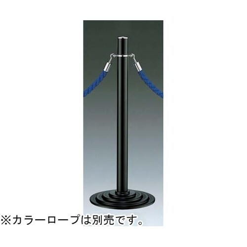 パーティーションポール スチール ブラッ