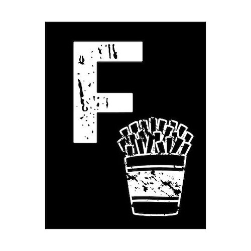 キャンバス Alphabet F F6