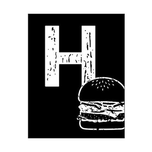 キャンバス Alphabet H F12