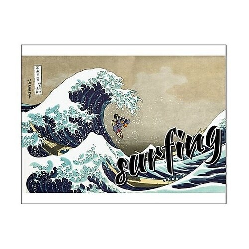 キャンバス Ukiyo−e surfin