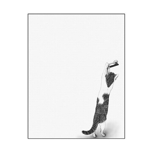 キャンバス Sketch 猫とドアノブ