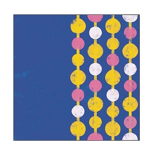 キャンバス Pattern 丸柄(青)