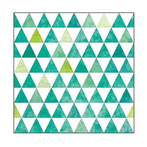 キャンバス Pattern 三角(緑)