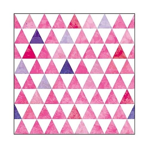キャンバス Pattern 三角(ピンク