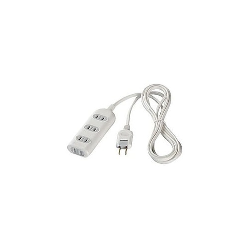電源タップ ホワイト [5.0m /4個