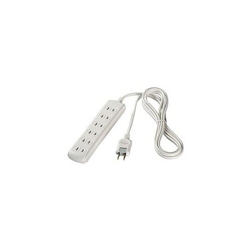 電源タップ ホワイト [2.0m /6個