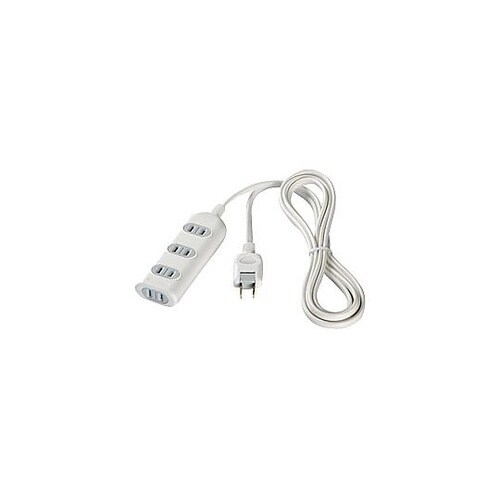 電源タップ ホワイト [5.0m /4個