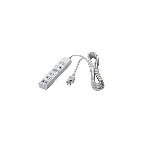 電源タップ ホワイト [3.0m /6個