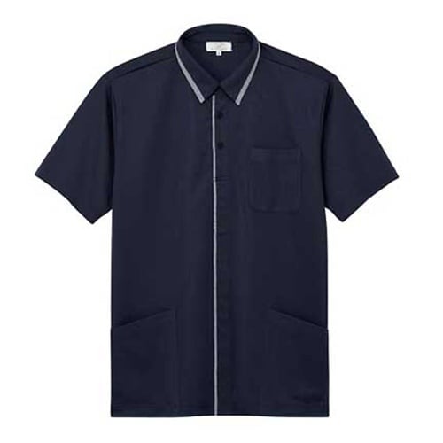 ニットシャツ ネイビー 3L(身丈77c