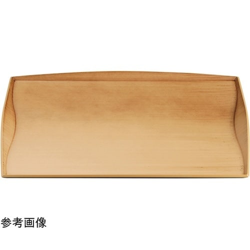 耐熱A)尺3 渕付ウェーブトレー 和柾目