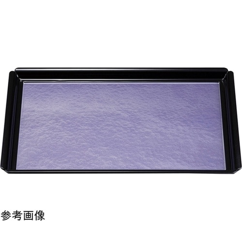尺1 木瓜長角盆 紫雲弱SL/裏黒塗 1