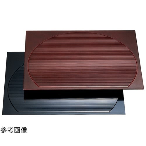 尺3 乱引半月卓上敷盆 溜 152328