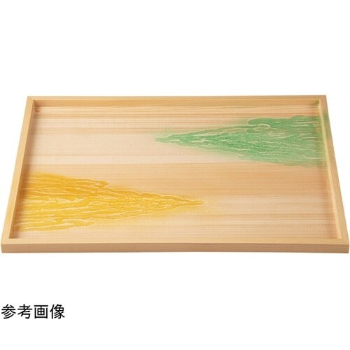 木)尺2 長角御神前盆 雲海クリアー仕上