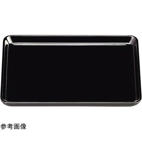 木)8寸 宴懐石盆 黒漆塗 173114