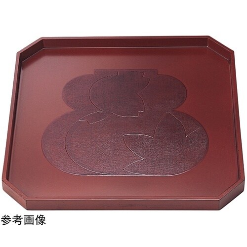木)7.5寸 隅切盆 瓢春秋根来 504
