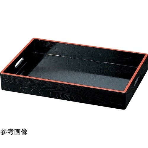 木)2尺 3寸 料理箱 黒天朱 1510
