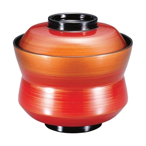 耐熱杵型吸物椀 ルビーゴールド 内黒 1